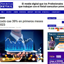 Mercado cae 39% en primeros meses de 2023